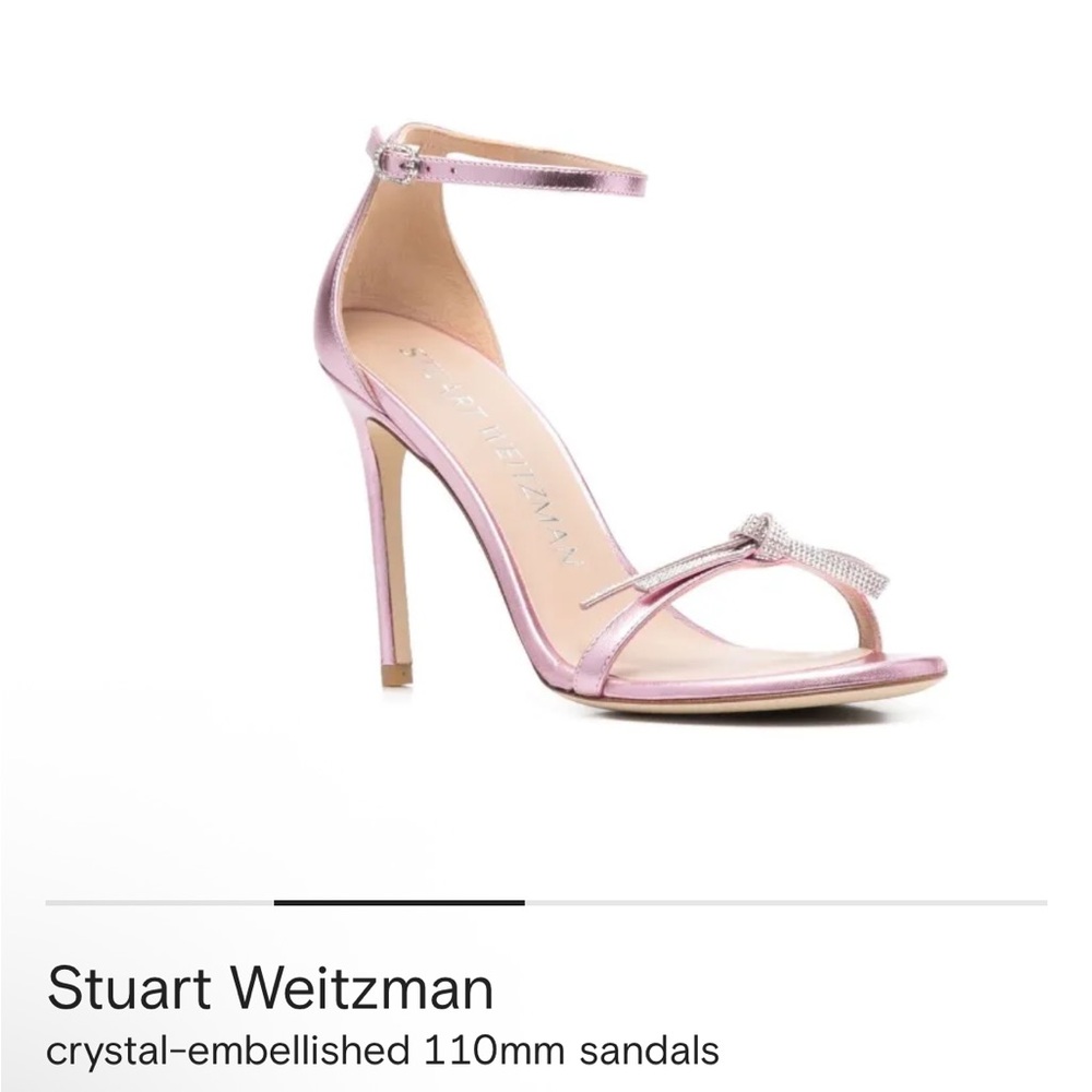 Stuart Weitzman $749 Stuart crystal-embellished heels Size 7.5
